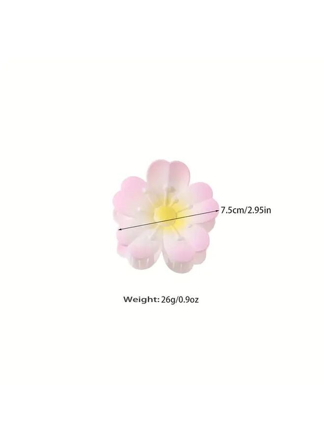 Purple Floral Hair Clip Non Slip Grip For Women Everyday Formal Events Elegant Hair Accessories - Image 4